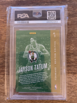 2017 Panini Prestige Jayson Tatum Rookie Class PSA 10 back
