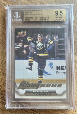 Jack Eichel YG Canvas - BGS 9.5 front