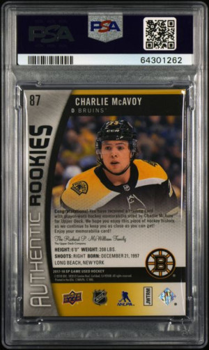 Charlie McAvoy back