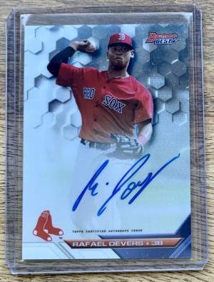 2016 Bowman’s Best Rafael Devers Auto front