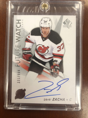 Pavel Zacha Future Watch Auto /999 front