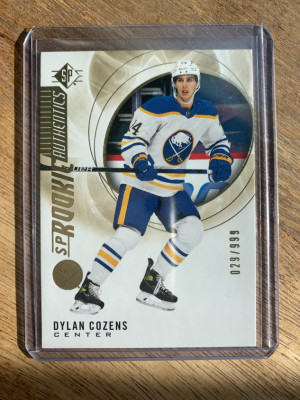 Dylan Cozens SP Rookie Authentics 029/999 front