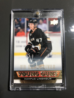 Hampus Lindholm UD Exclusives Young Guns front
