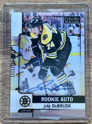 Jake Debrusk OPCP Rookie Auto front