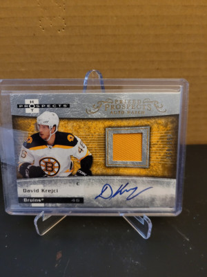 Davd Krejci Prized Prospects Auto Patch front