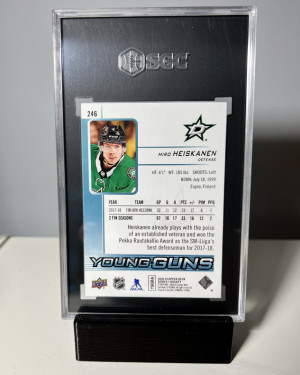 2018 Upper Deck Miro Heiskanen Young Guns #246 SGC 10 back