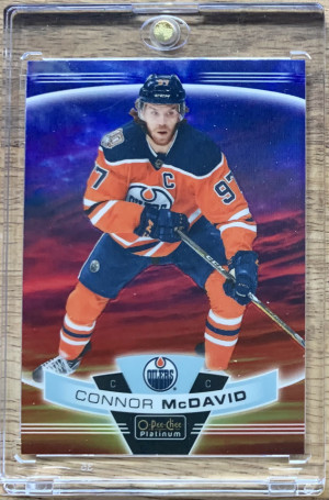 2019-20 OPC Platinum Connor McDavid Sunset front