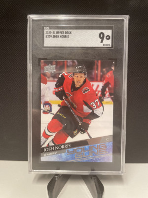 2020 Upper Deck Josh Norris #209 SGC 9 front