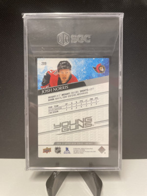 2020 Upper Deck Josh Norris #209 SGC 9 back