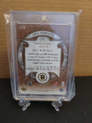 Phil Esposito Artifacts Legends back