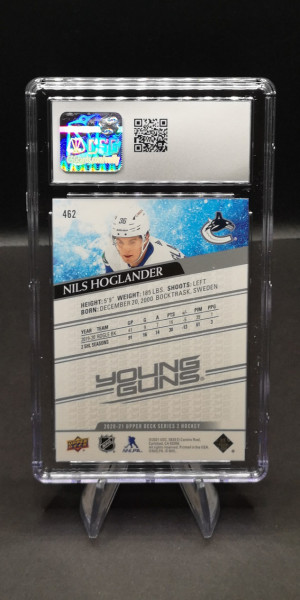 2020-21 Upper Deck - Nils Hoglander - Young Guns #462 back