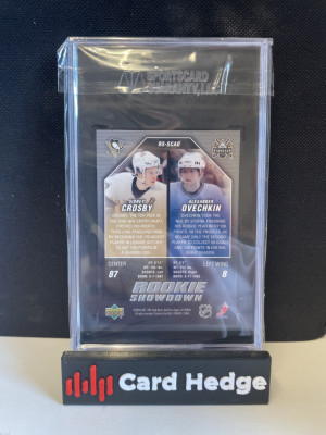 2005 Upper Deck Sidney Crosby / Alexander Ovechkin Rookie Showdown #RS-SCAO SGC 9.5 back
