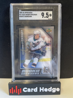 2005 Upper Deck Sidney Crosby / Alexander Ovechkin Rookie Showdown #RS-SCAO SGC 9.5 front