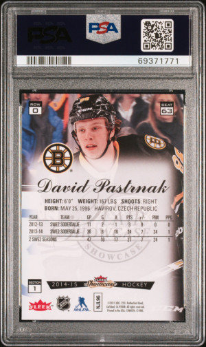 2014 FLEER SHOWCASE FLAIR SHOWCASE #63 DAVID PASTRNAK RC PSA 10 back