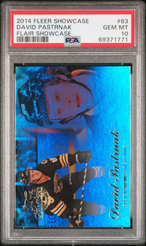 2014 FLEER SHOWCASE FLAIR SHOWCASE #63 DAVID PASTRNAK RC PSA 10 front