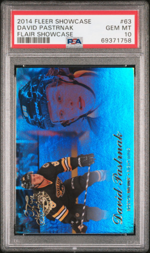 2014 FLEER SHOWCASE FLAIR SHOWCASE #63 DAVID PASTRNAK RC PSA 10 front