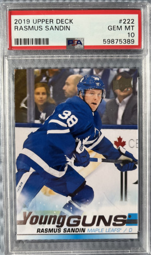 Rasmus Sandin 2019-20 Upper Deck Young Guns #222 front
