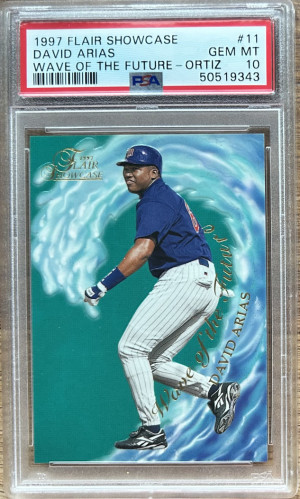 1997 Flair David Ortiz RC Wave of the Future Auto PSA 10 front