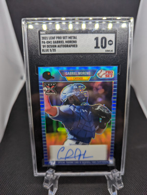 Gabriel Moreno Leaf pro set auto /35 sgc 10 back