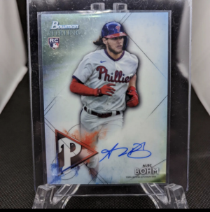 Alec Bohm Bowman Sterling Rookie Auto front