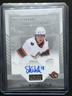 Tim Stützle 20/21 OPCP Rookie Autograph front