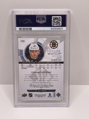 Jake DeBrusk FWA PSA 10 back