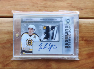 Patrice Bergeron 2006-07 The Cup Honorable Numbers (for tuna5582_sportscards) front