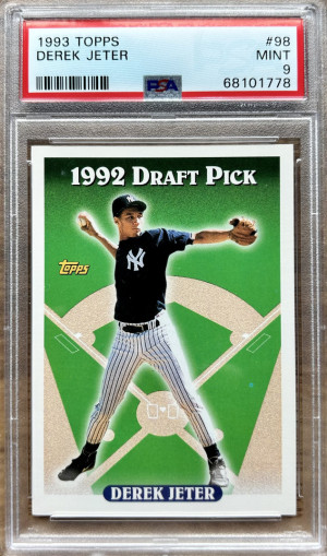 1993 Topps Derek Jeter Rookie Card PSA 9 front