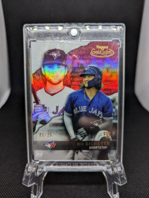 Bo bichette Topps File label rookie /25 ssp front
