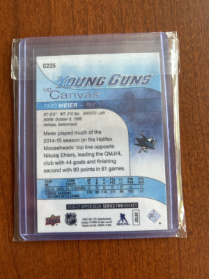 Timo Meier Canvas Young Guns back
