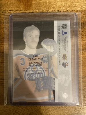 Connor McDavid All-Star Base Clear Cut back