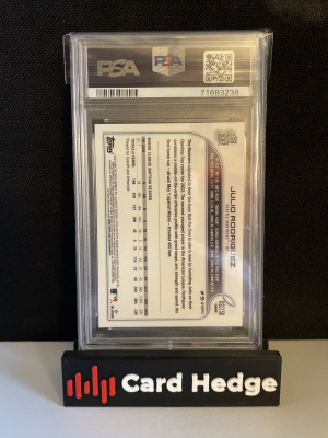 2022 Topps Chrome Update Julio Rodriguez RC #USC150 PSA 9 back