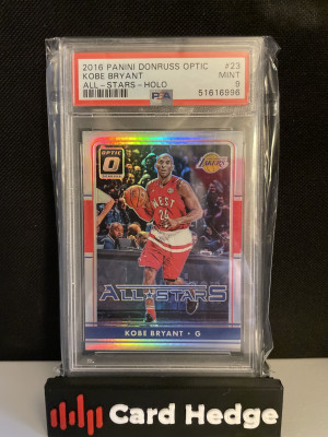 2016 Donruss Optic Kobe Bryant All-Stars Holo #23 PSA 9 front