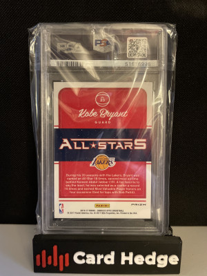 2016 Donruss Optic Kobe Bryant All-Stars Holo #23 PSA 9 back