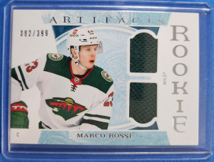 2022-23 Upper Deck Artifacts Horizontal Material Relics #186 Rookie Marco Rossi /399 front