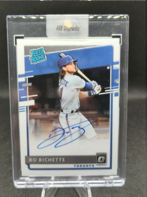 2020 Donruss Optic Rated Rookie Autograph Bo Bichette RC Auto front