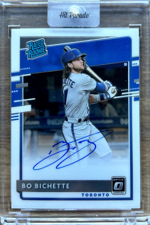 2020 Donruss Optic Rated Rookie Autograph Bo Bichette RC Auto front