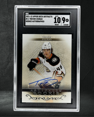 Trevor Zegras Artifacts Rookie Auto front