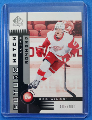 2021-22 SP Authentic 2001 Retro Future Watch #01FW-LR LUCAS RAYMOND /900 Rookie front