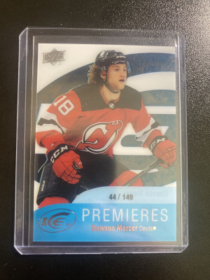 Dawson Mercer 21-22 UD Ice Premieres 44/149 front