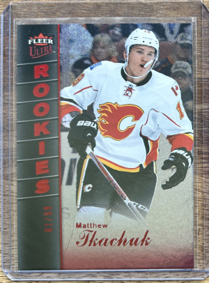 2016-17 Matthew Tkachuk Fleer Ultra RUBY RED Rookie RC 01/99 front