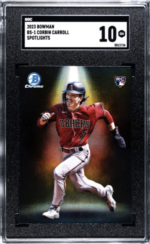 2023 Bowman Spotlights Corbin Carroll RC #BS-1 SGC 10 front