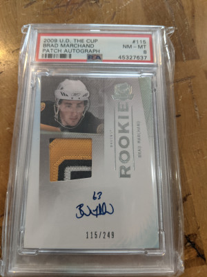 09-10 The Cup RPA Brad Marchand PSA 8 front