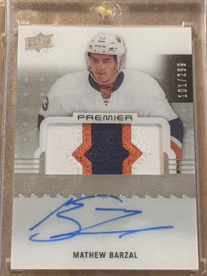 16-17 Premier RPA Mathew Barzel /299 front