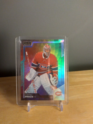 Carey Price 2020-21 O-Pee-Chee Platinum Rainbow Color Wheel front