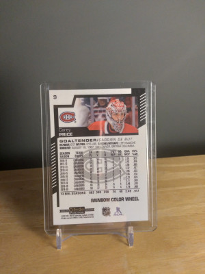 Carey Price 2020-21 O-Pee-Chee Platinum Rainbow Color Wheel back
