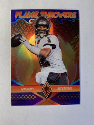 Tom Brady Flamethrowers Purple /125 front