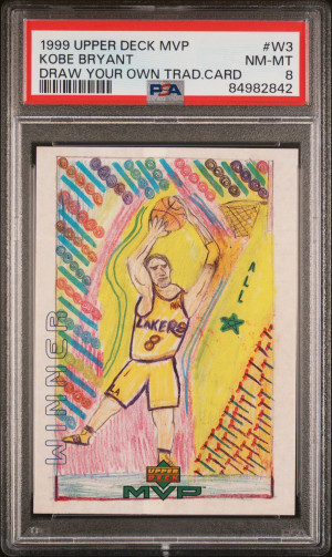 1999 Upper Deck Mvp Draw Your Own Tradition Card Kobe Bryant Draw Your Own Trad.card