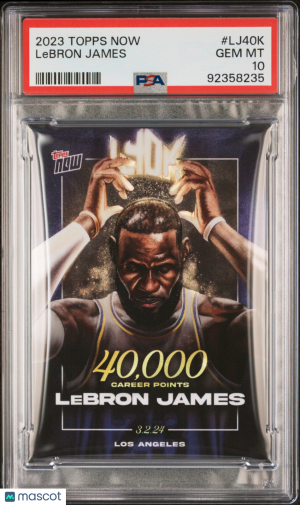 2023 Topps Now LeBron James #LJ40K PSA 10